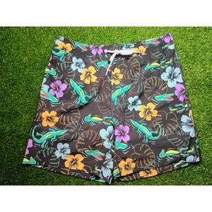 Member's Mark Men's Medium Floral Crocodile Swim Trunks NWT
